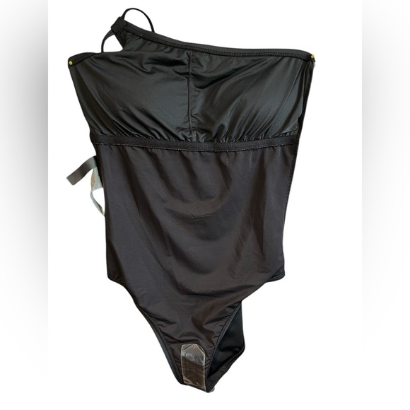 NEW! La Blanca Island Goddess Lace Back One Shoulder One Piece - Swimsuit - Picture 5 of 6